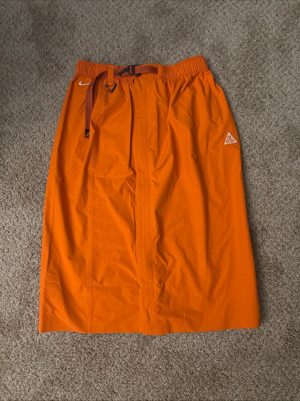 Nike Orange ACG Drawstring Skirt
